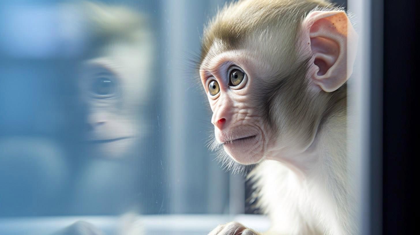 Genetik mühendislik sonucunda bir maymunun “floresan” parmakları oldu