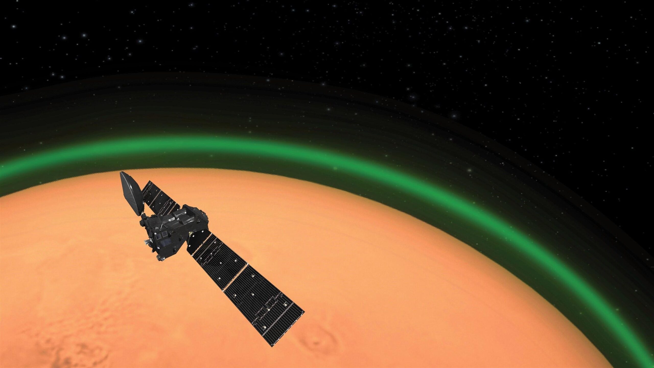 Mars atmosferinin ilk kez yeşile büründüğü tespit edildi