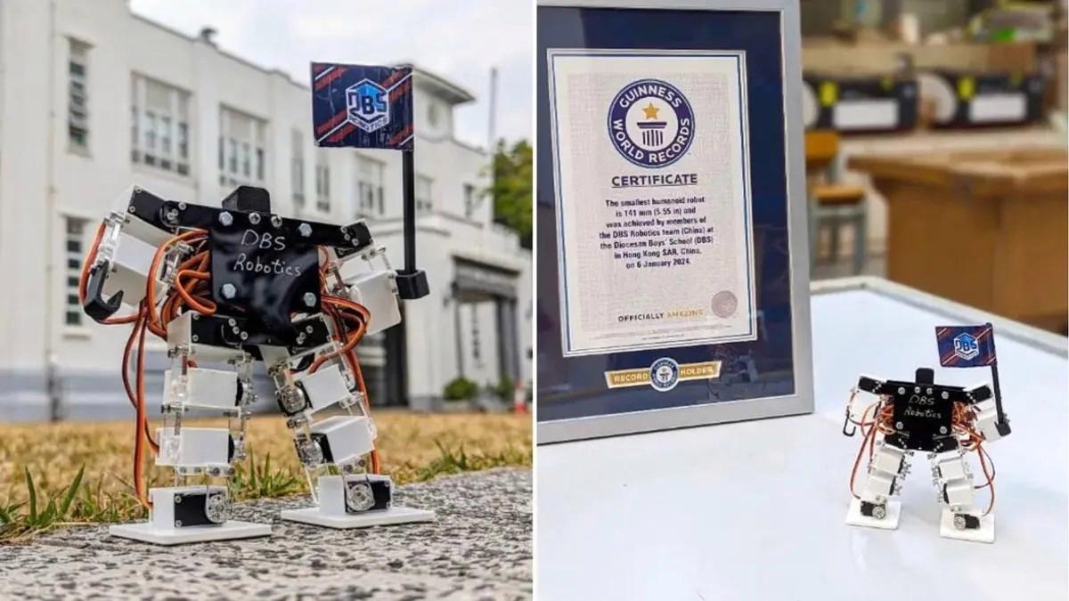 Hong Kong’daki öğrenciler, dünyanın en küçük insansı robotunu üretti