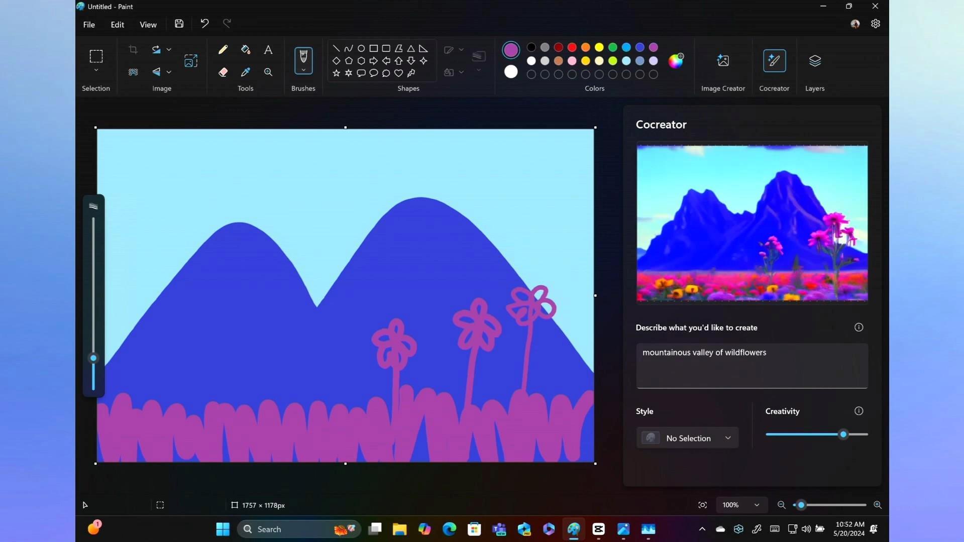Microsoft Paint, yapay zekalı Cocreator ile sizinle birlikte çizecek: Etkileyici görünüyor