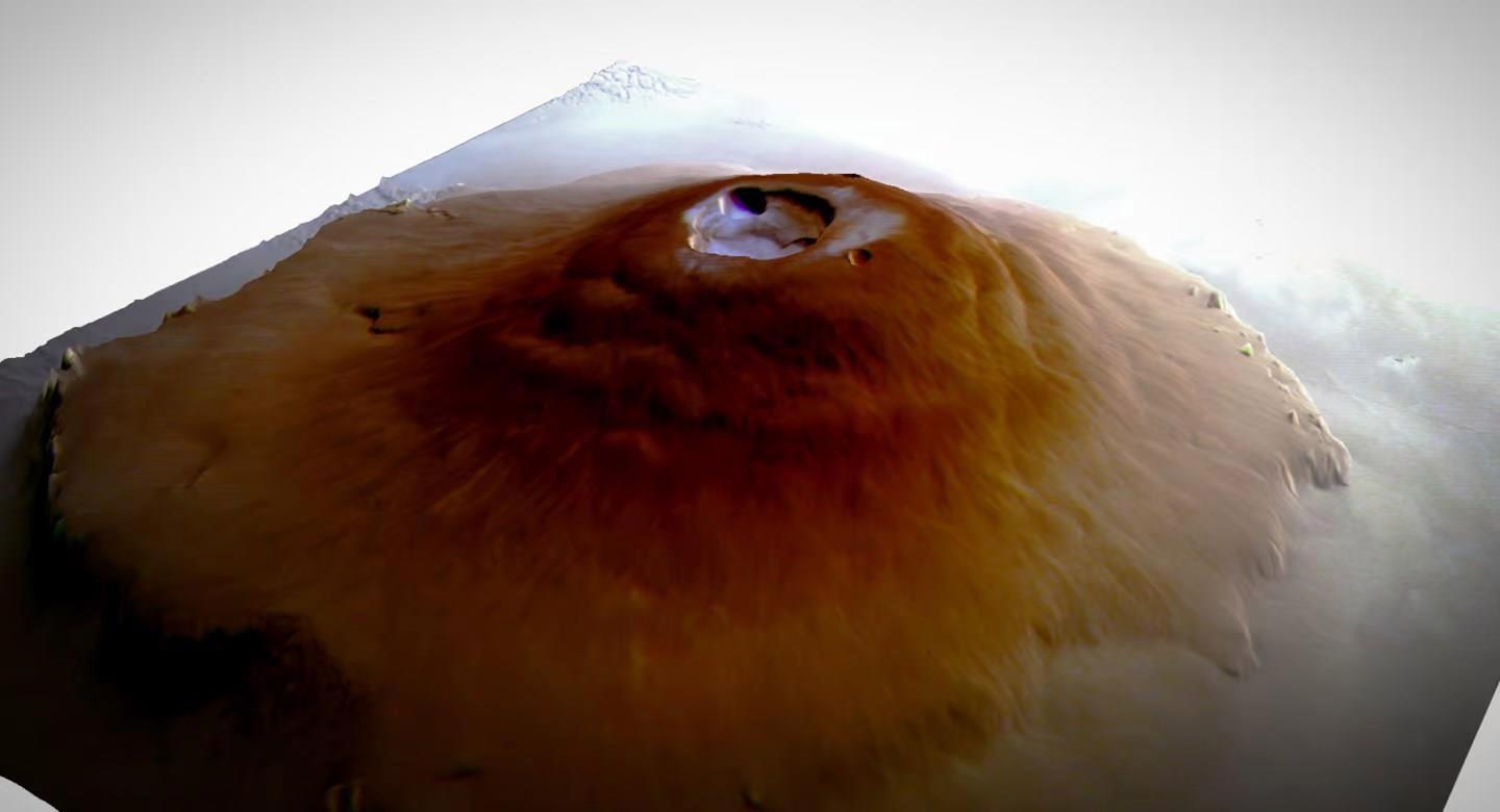 Mars’ta beklenmeyen keşif: Ekvatordaki yanardağın tepesinde buz tespit edildi